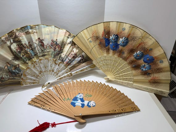 Vintage Collection of Hand Fans (3)