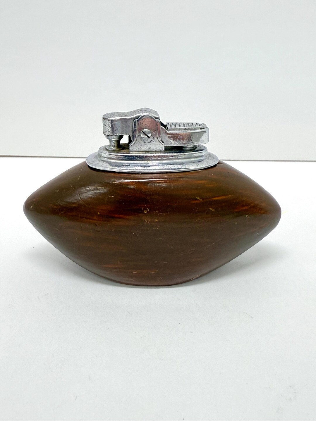 Vintage MCM Hand Carved Lighter - Etsy