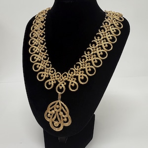 Vintage Crown Trifari Bib Necklace