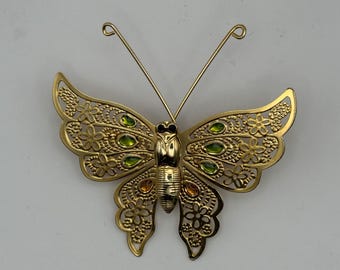 ヴィンテージの蝶のブローチ - Etsy 日本