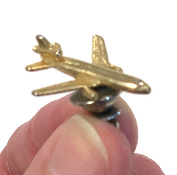 Airplane Tie Pin - image 2