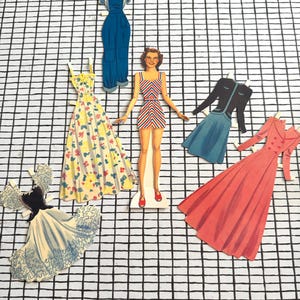 Vintage Judy Garland Paper Doll Cut Out Dress Collection