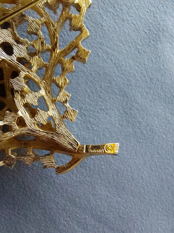 Trifari Tree Pin. * View 5