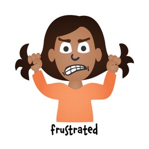 Arte de pared imprimible de Frustrated Big Feelings Collection (descarga digital)