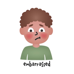 Embarrassed Big Feelings Collection printable wall art (digital download)