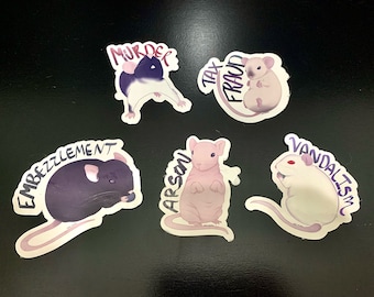 Rat life stickers (read disclaimer before buying)