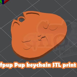 Buffpup Pup 3D keychain print file | READ DISCLAIMER