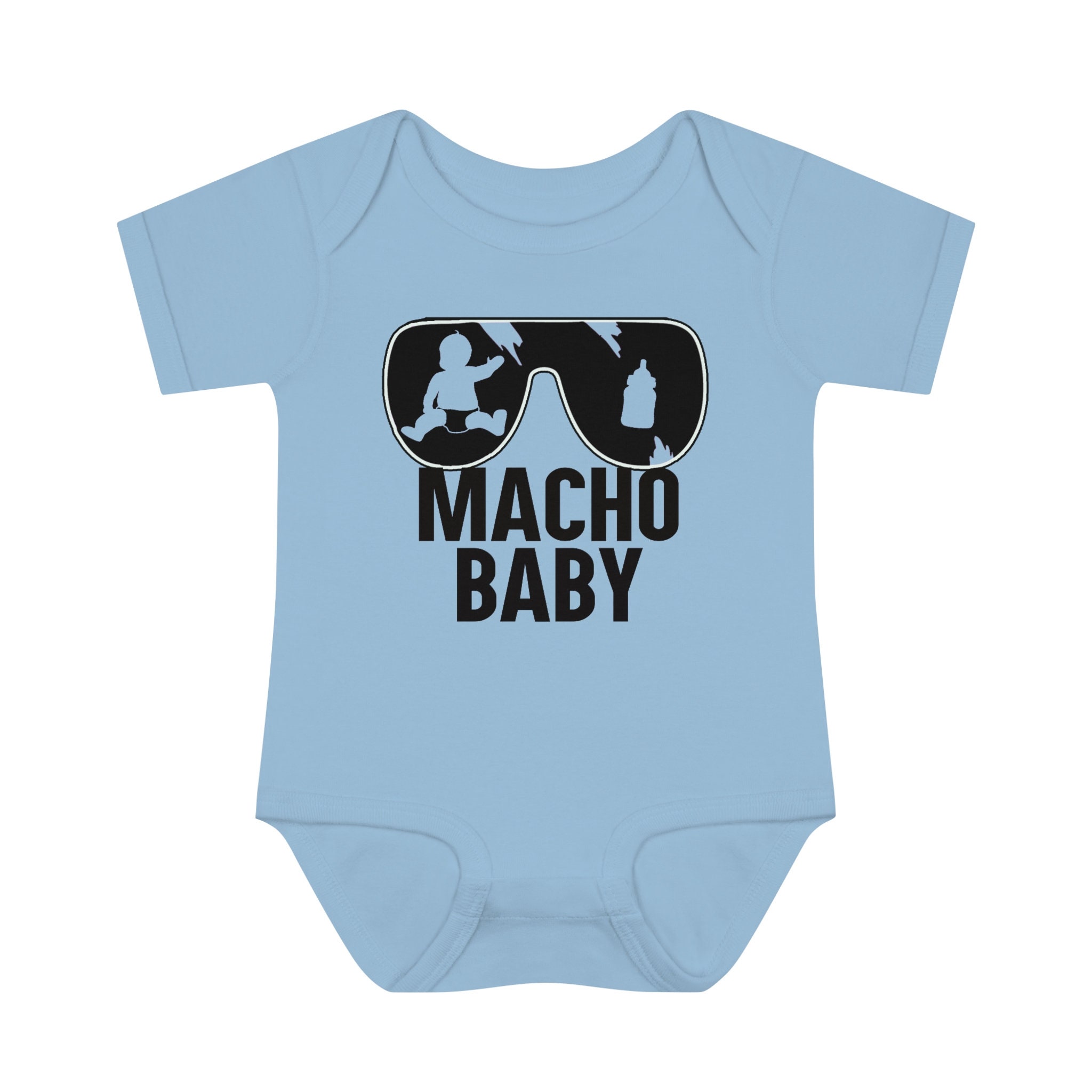 Macho Baby Onesie Pro Wrestling Inspired Etsy