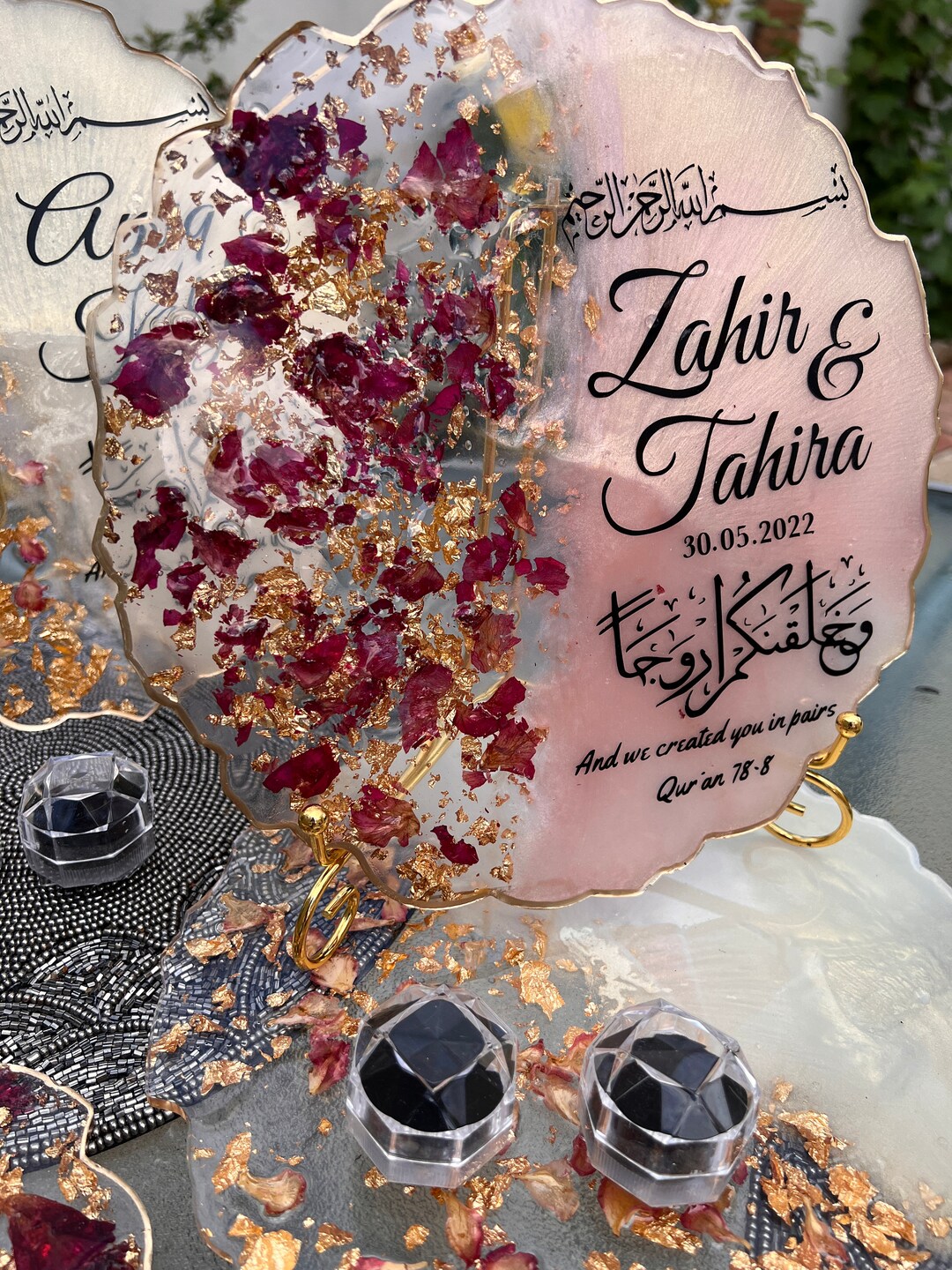 Nikkah, Resin Ring Plate, Nikkah Ring Plate, Ring Plate Nikkah, Nikkah