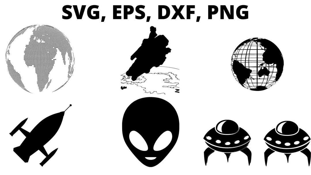 35 Space Themed Svg, Dxf, Png, Eps Files - Etsy