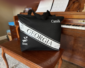 Custom Pageant Sash Replica Tote Bag, Titleholder Gift