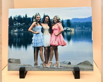 Custom Ceramic Photo Tile, 5x7 Personalized Gift, Home Decor