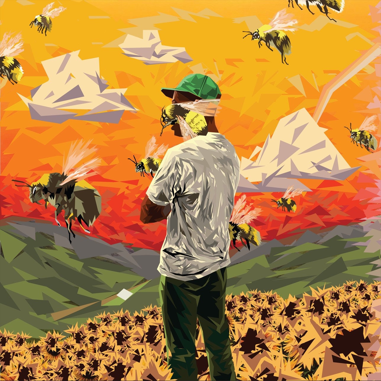 Tyler The Creator 'Aesthetic Flower Boy Collage' Poster – Posters Plug