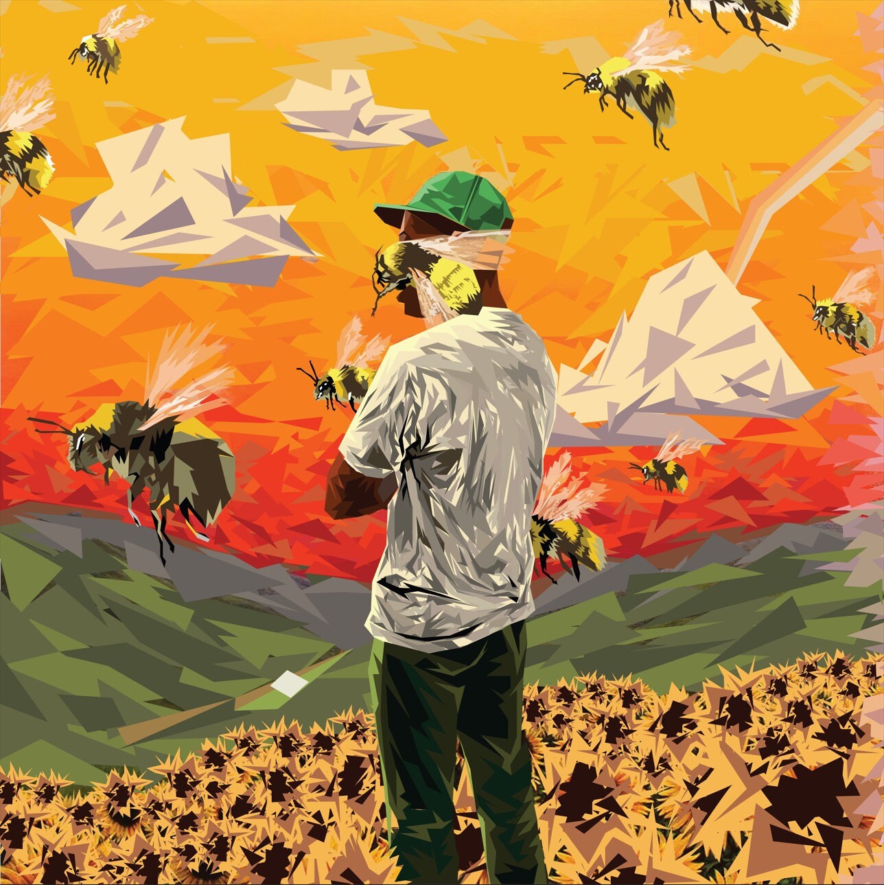 Tyler The Creator Minimalist Flower Boy Album Poster – Aesthetic Wall Decor