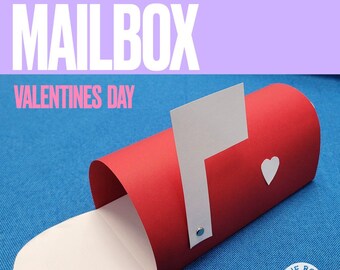 Love Mailbox Craft, Valentine's Day Printable Template, No Prep,