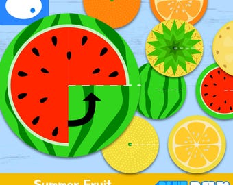 End Of Year Summer Fruit Spinner Activity Craft