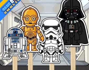May The Fourth Popsicle Stick Puppets Craft | Star Wars May 4th