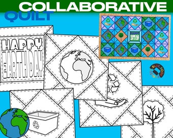 NEW! Earth Day / Week Collaborative Quilt | Art + Writing Activity