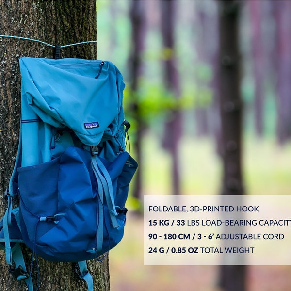 Tree Loop, un crochet ultraléger pour votre sac à dos et votre équipement.