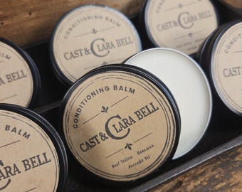 Cast Iron Conditioning Balm - Season your cast iron pieces like a pro!  Made from Beef Tallow, Beeswax and Avocado Oil
