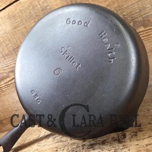 Unique gift idea!  1930&#39;s Griswold&#39;s Good Health #6 Skillet, 656.  Griswold made these for department stores