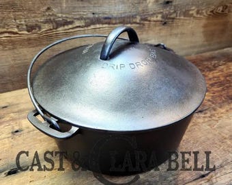 Gorgeous. 1920's Wagner #8 Dutch Oven Round Roaster With Gorgeous. 1920's Wagner #8 Dutch Oven Round Roaster With