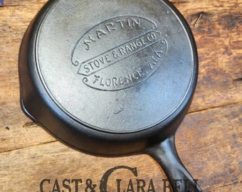 Lovely early 1900's Martin Stove and Range #5 Skillet.  Great southern masterpiece!