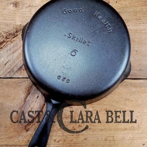 Unique gift idea!  1930&#39;s Griswold&#39;s Good Health #6 Skillet, 656.  Department store special!