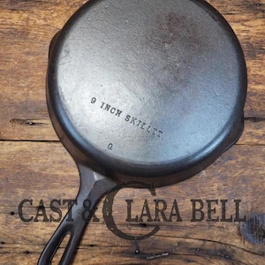 Great first skillet! 1930&#39;s Wagner Unmarked #6 Cast Iron Sautee Skillet.