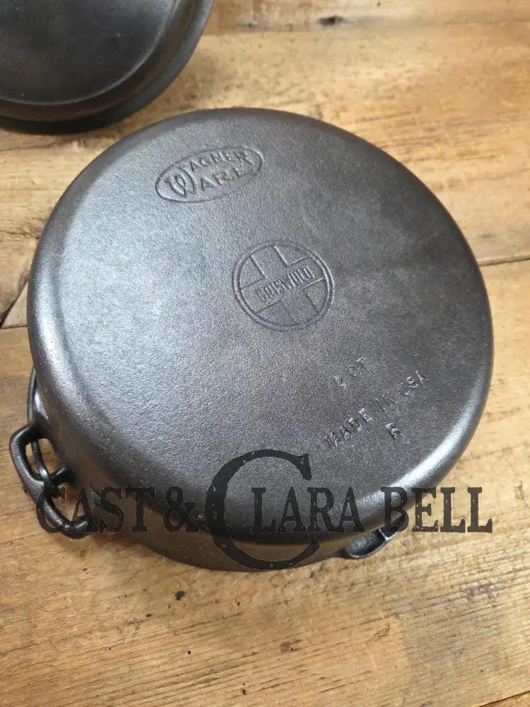 So Unique! 1950's Griswold/wagner Double Logo Dutch Oven