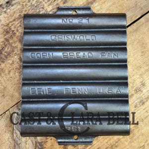 Variation 1 of 1.  Fully Marked, tough to find 1930&#39;s Era Griswold No. 21 Corn Bread Pan, 11 cup, &quot;Erie Penn USA,&quot; 961