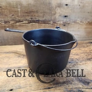 Priced to Sell! 1930&#39;s versatile Wagner Ware Cast Iron Deep Fat Fryer!  Perfect for campfire cooking