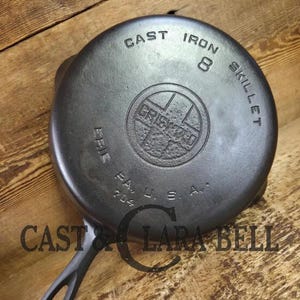 Priced to Sell!  1930&#39;s Griswold #8 Cast Iron Skillet with Large Block Logo, 704 K.  Fully restored and ready to go