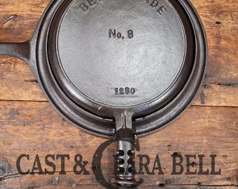 Hard to find!  Best Made "Sears, Roebuck & Co." by Griswold No. 8 Waffle Iron with Matching Best Made base!