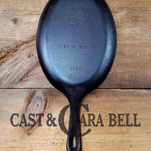 Fajitas anyone?  Unique gift idea, Wagner Ware Cast Iron Sizzle Server, 1095