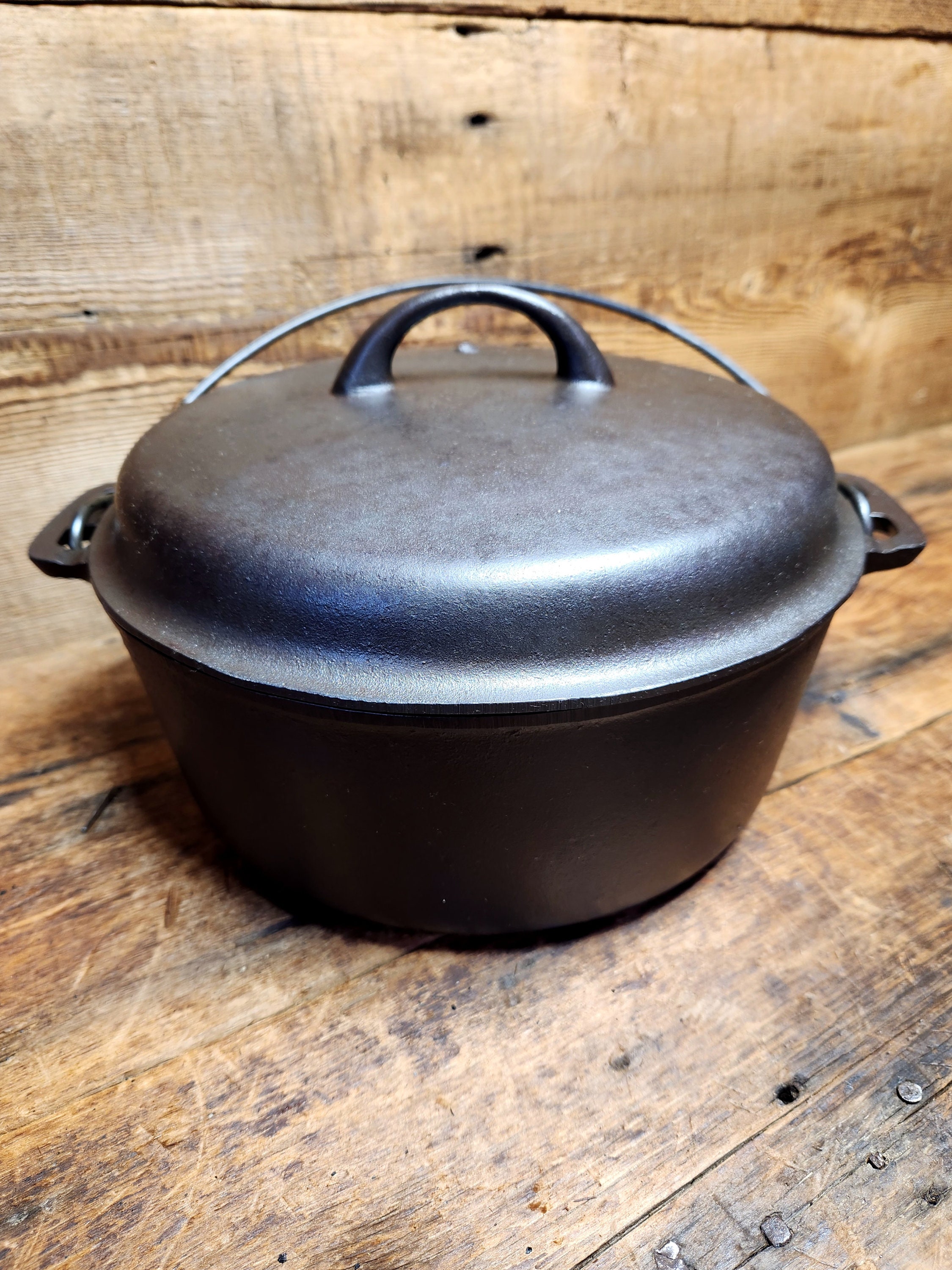 OLD Antique #8 Griswold cast iron soup pot Tite-Top Dutch Oven w Lid &  Handle