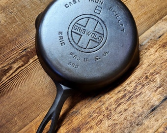 Great every day pan!  Griswold #6 Skillet with Large Block Logo, 699. Restored and Ready to Use!