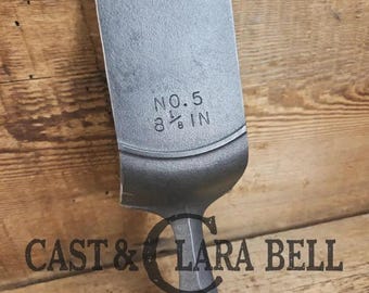 Custom made Birmingham S&R Cast Iron Skillet Spatula.  Reclaimed from a #5 BSR Cracked cast iron skillet.  Great gift! SC24
