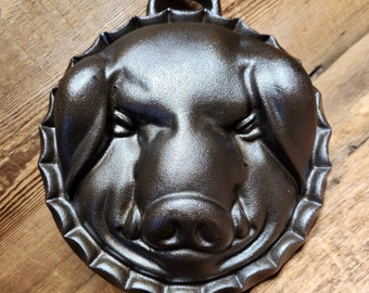 Super Unique gift, Unknown Maker Pig Head Mold.  Fully Restored and Ready to use!