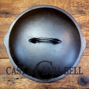 Cool story!  1920&#39;s Chicago Hardware Foundry #9 Cast Iron skillet lid.  Fits #8 deep skillet.