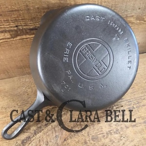 Beautiful!  Griswold #7 Skillet with Large Block Logo and Smooth Bottom, 701 J.  Almost perfect!