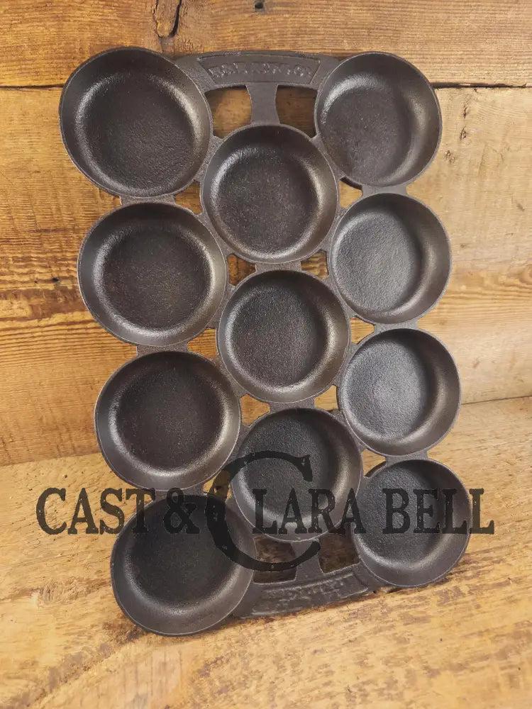 Late 1800's #2 Gem Pan by Russell and Erwin, Connecticut.  Perfect for biscuits or english muffins!  Restored and Ready to Use!  SC24
