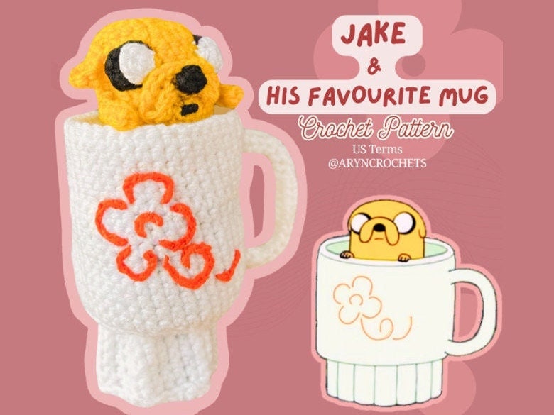 Jake the Dog & His Favourite Mug Adventure Time Crochet Pattern - Etsy