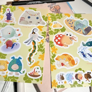 Pikmin sticker sheets