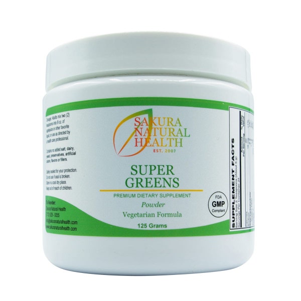 Super Greens (Powder) Candida Support, Energy Support, Liver Support Supplement