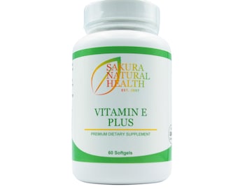 Vitamin E Plus Supplement: Gamma Tocopherols & Tocotrienols, 60 Softgels
