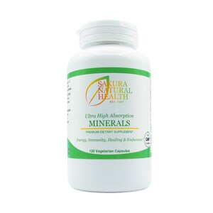 Mineral Capsules 120s, Vitamins, Minerals, Herbs, Botanicals, Natural, Enzymes, Dietary, Nutritional, Supplement, Gift, Fast Shipping