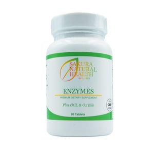 Enzymes Plus HCL & Ox Bile- Digestive Support, Senior’s Health Support Supplement