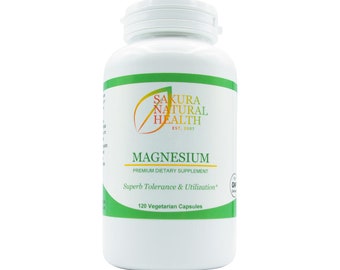 Magnesium (Capsules), Vitamins, Minerals, Herbs, Botanicals, Amino Acids, Enzymes, Dietary, Nutritional, Supplement, Natural, Fast Shipping