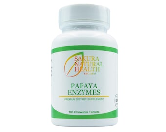 Papaya Enzymes: Natural Chewable Dietary Supplement